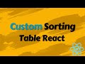 How to Sort Data in React || Custom Sorting in React Js