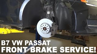 2012  2015 Volkswagen Passat Front Brake Service | B7 Passat Flip Car