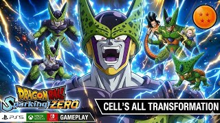 Cell Absorbs Android 17 & 18 Full Transformation Perfect Cell Awakens