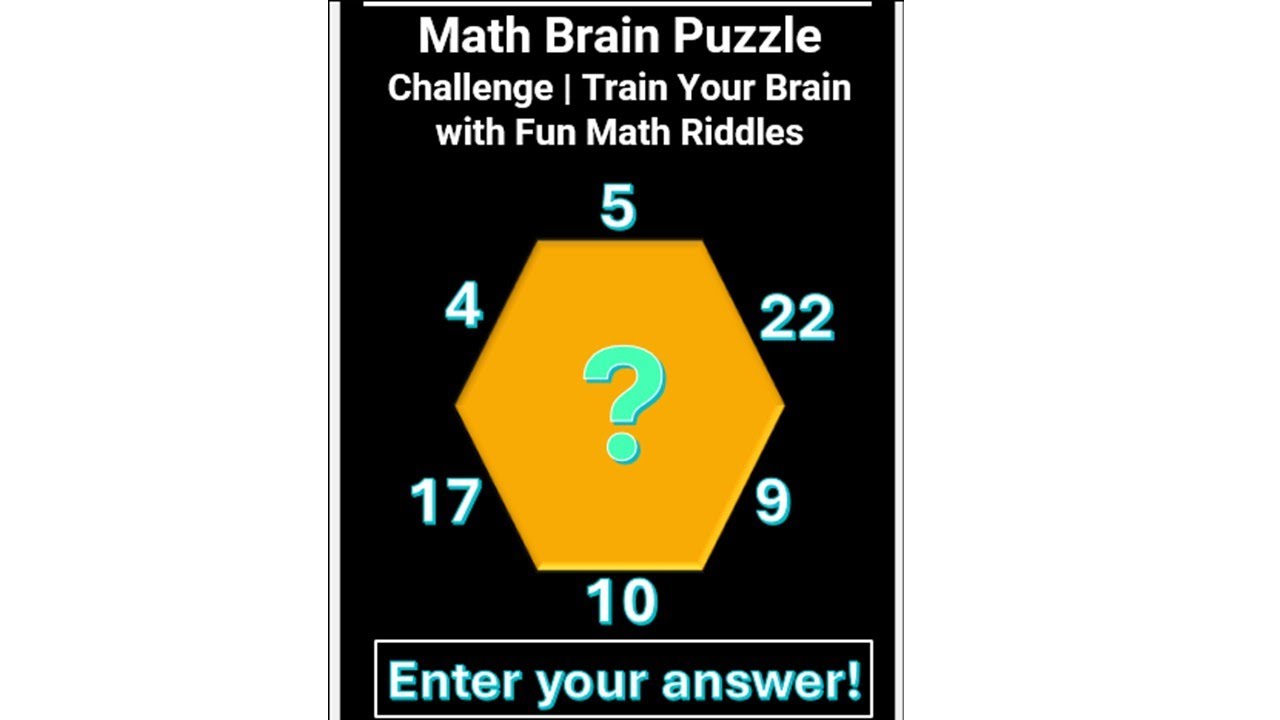 MATH BRAIN PUZZLE CHALLENGE - YouTube