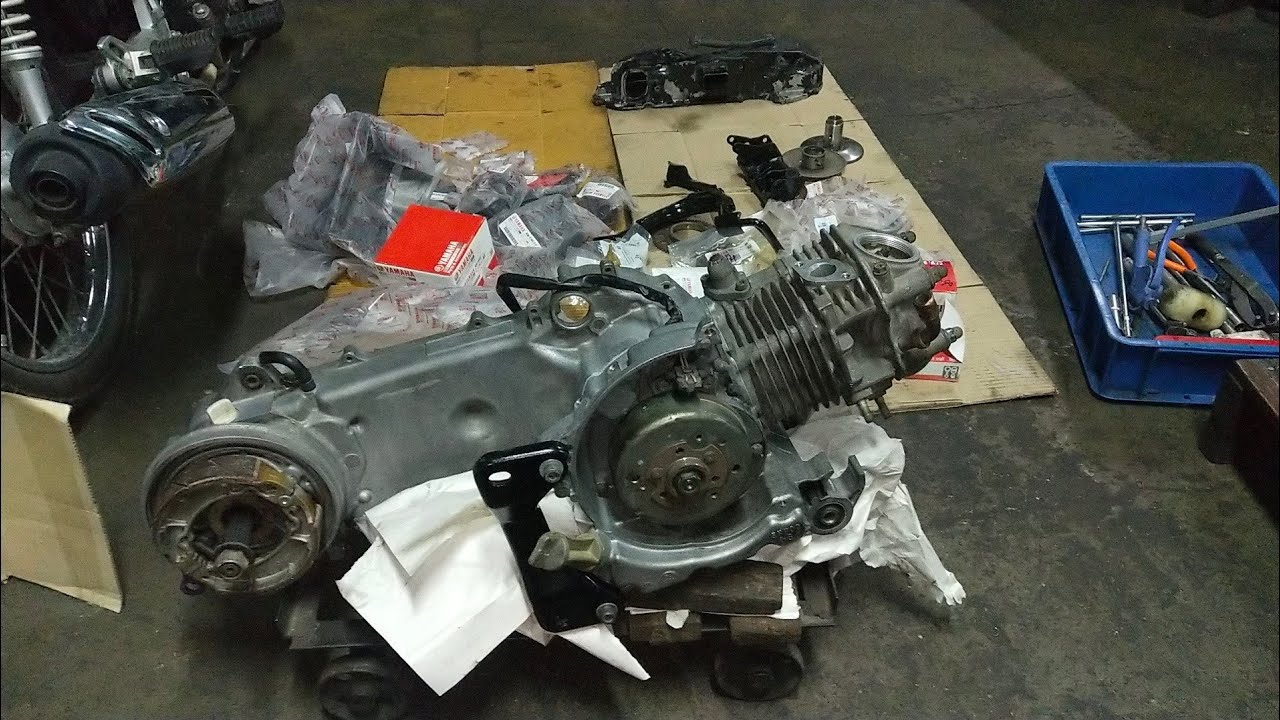 ประกอบเครื่อง Yamaha Fino หมดค่าอะไรเยอะมากที่สุดที่ผมเคยทำมา