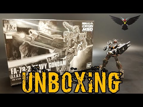 Hg 1 144 Fa 78 2 Heavy Gundam Gundam The Origin Msd Unboxing Youtube