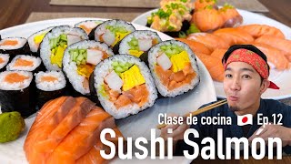 5 tipos diferentes, Sushi Salmón 🇯🇵, Técnicas de cocina japonesa #Ep.12 | Cocina Japonesa Con Yuta