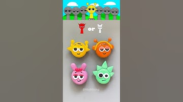 Guess the color of the sprunki PART 6 #colormixing #color #satisfying #sprunki