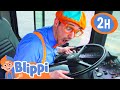 Blippi Learns How to Drive a Bus! | 2 HOURS OF BLIPPI TOYS!