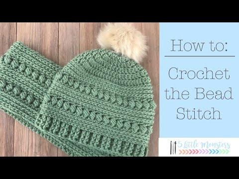5 Little Monsters: Bead Stitch Crochet Hat