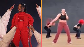 Inside Rihanna's Super Bowl Rehearsal Choreography!