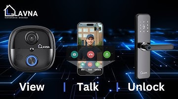 LAVNA Secure X Smart Door Lock + Video Doorbell Combo with 7 Way Access
