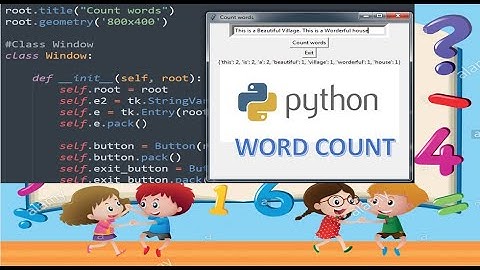 Word Count Windows Form Python Project