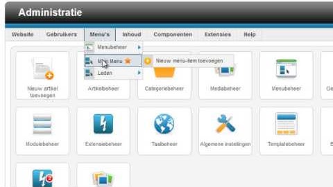 een dummy hoofd menu item maken