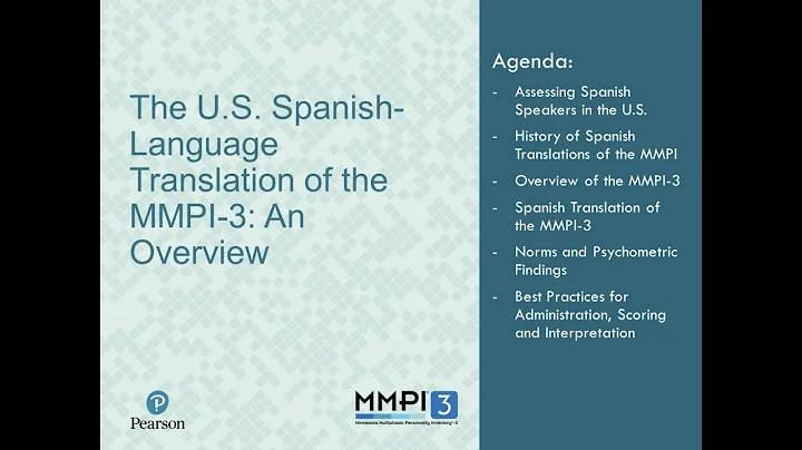 Unlocking the MMPI-3: Spanish Translation and Best Practices