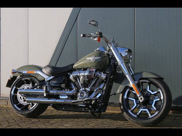 2021 Harley-Davidson FLFBS Fat Boy 114 in Deadwood Green - YouTube
