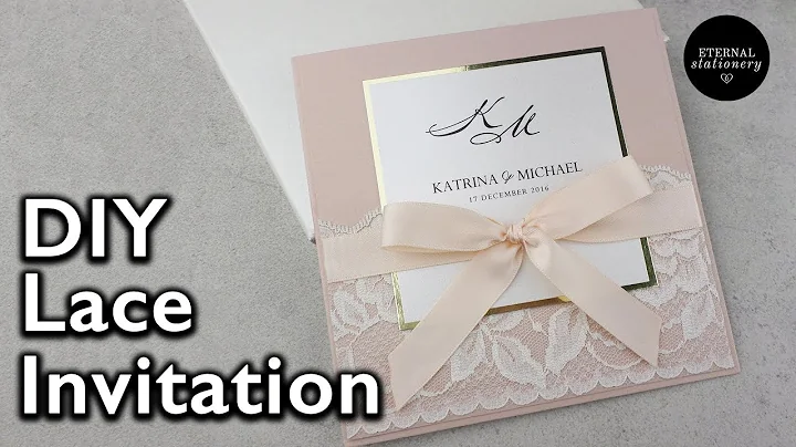 Elegant Lace Invitation | DIY Wedding Invitations - Eternal Stationery
