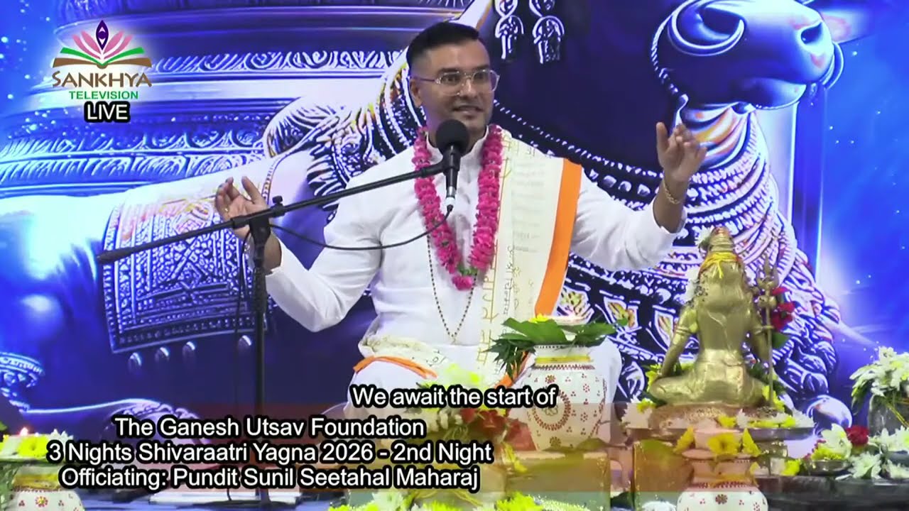 The Ganesh Utsav Foundation - 2ND NIGHT Maha Shivaratri 2026 offi Pt Sunil Seetahal Maharaj