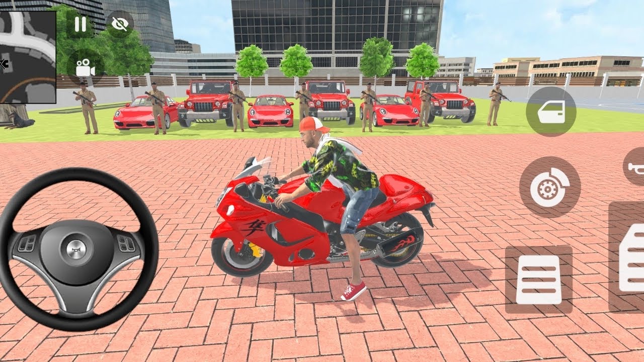 🎮Franklin order by 3️⃣ thars and 3️⃣ super car in indian 🇮🇳 theft auto simulator 🎮