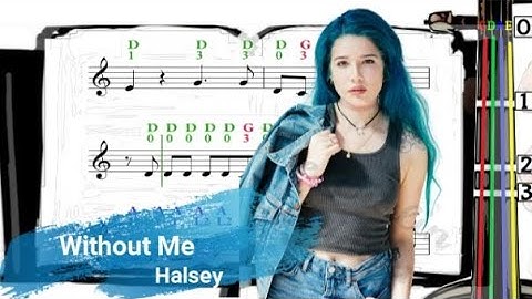 Without Me | Halsey | Violin SHEET MUSIC [With Fingerings] [Level 3]