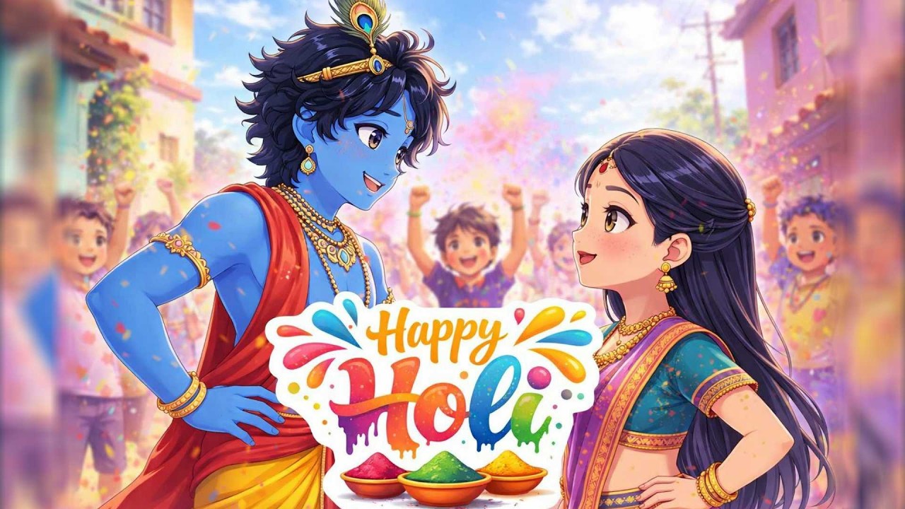 Radhe Radhe | होली खेल रहे नन्दलाल 🦚 Radha Krishna Holi Bhajan - New Holi Song 2026 #holi #love #yt