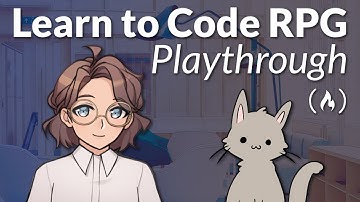 Learn to Code RPG - A freeCodeCamp.org Game [playthrough + gamedev interview]
