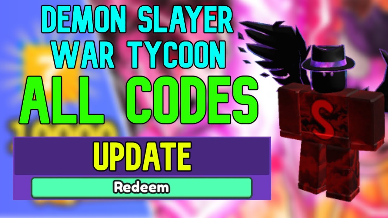 Roblox Demon Slayer War Tycoon codes for free Gems, Coins & Souls in  December 2023 - Charlie INTEL