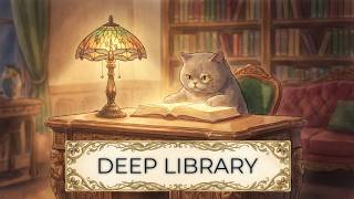 Vintage Library Cat & Baroque Music 🎧 3 Hours | 2026 Study Flow