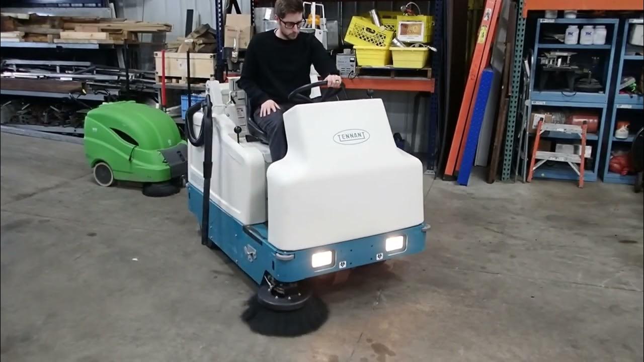 Tennant 6200 Compact Rider Sweeper YouTube