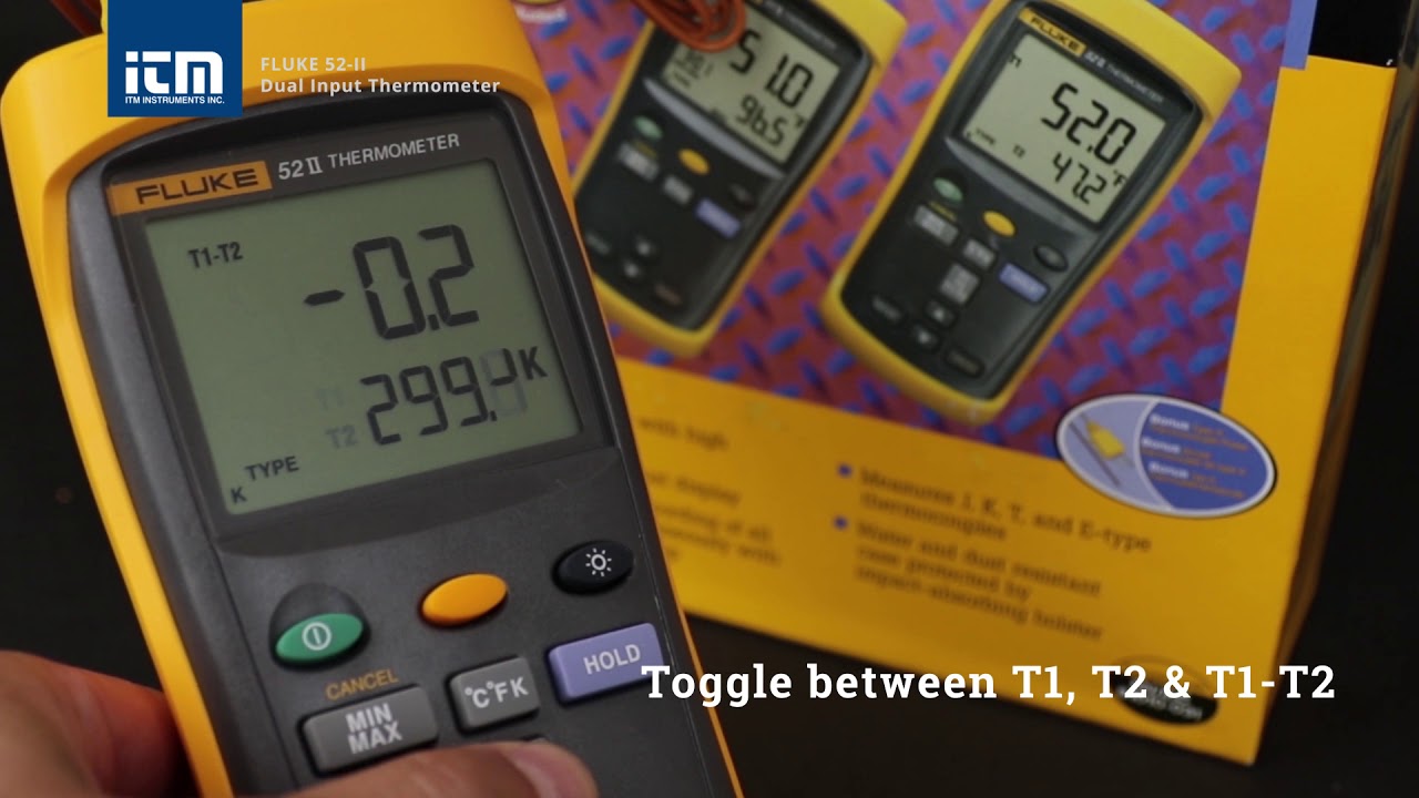 Getting to know the Fluke 52-II Dual Input Thermometer - YouTube