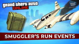 GTA Online - New Smuggler&#39;s Run Random Events [All Flare &amp; Smuggler Plane Locations]
