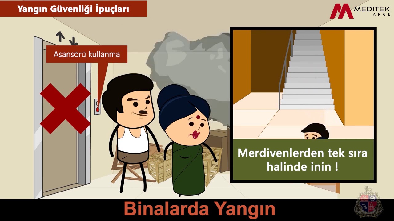 Binalarda Yangın animasyonu