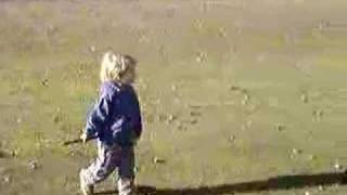 2 yr. old Leo Golfing on Bigwood Golf Course