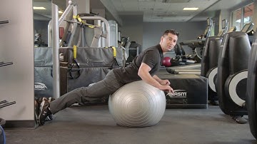 How to do a Stability Ball Back Extension With Rotation