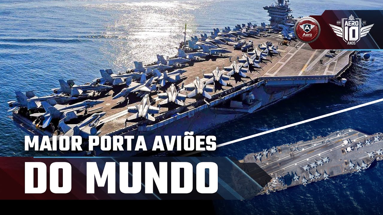 O Maior Porta aviões do Mundo é NUCLEAR ☢️ conheça o USS Gerald R  Ford