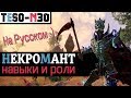 ВСЕ НАВЫКИ НЕКРОМАНТА наглядно и на Русском. TESO(2019)