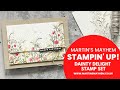 No line watercoluring technique  stampin up dainty delight stamp set  martins mayhem