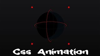 Orbiting 3D Circle with Animated Dots | css 3d transform | css animation tutorial | cool css effects