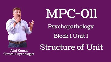 1. Structure - MPC 011 Block 1 Unit 1