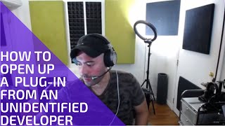 How to Open Up a Plug-In from an Unidentified Developer - Logic Pro X