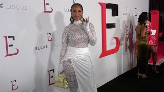 LisaRaye McCoy attends "Ellaé Lisqué's 10th Anniversary Show" red carpet