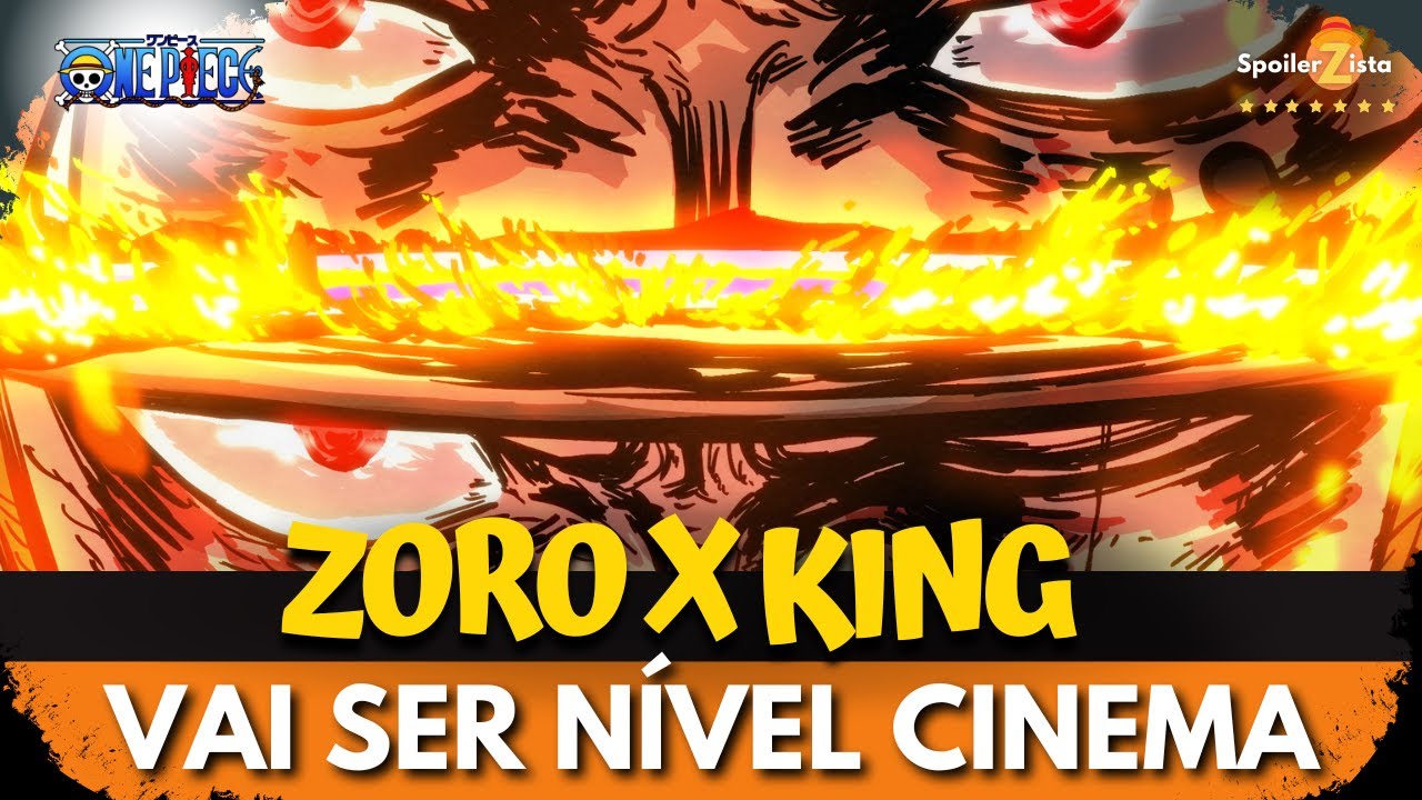 ONE PIECE 1062 ZORO X KING VAI SER NIVEL CINEMA O AUGE DE ZORO