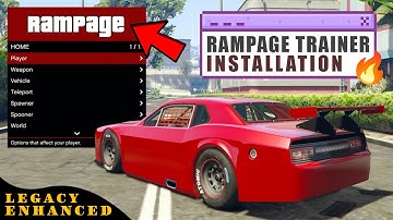 Hoe installeer je Rampage Trainer (Enhanced + Legacy) GTA 5 MODS 🔥