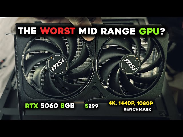 MSI SHADOW RTX 5060 Unboxing + Native Benchmark in 5 Games | 4K