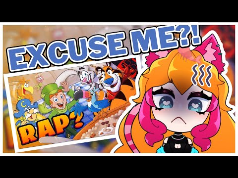 CATGIRL REACTS | UNLIKELY CYPHERS: CEREAL MASCOTS | THE STUPENDIUM feat. Rustage, CG5, & More!