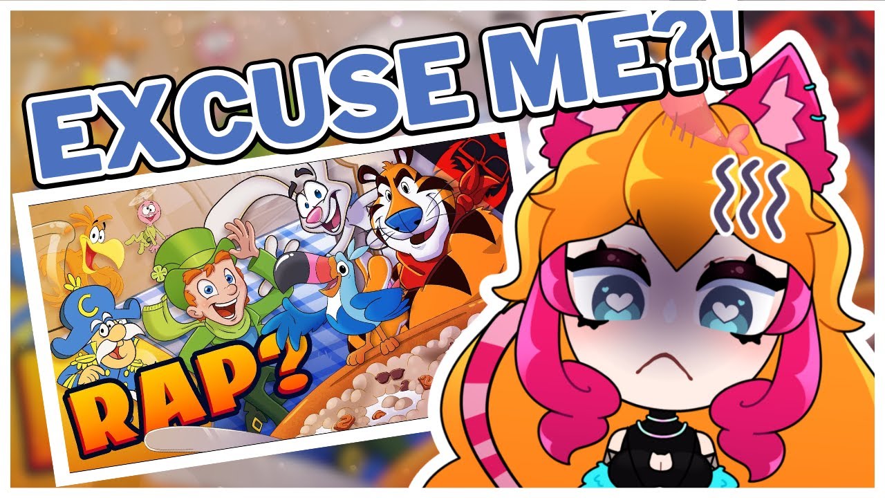 CATGIRL REACTS | UNLIKELY CYPHERS: CEREAL MASCOTS | THE STUPENDIUM feat. Rustage, CG5, & More!