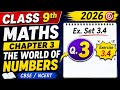 Class 9 Maths Chapter 3 | The World of Numbers | Ex. Set 3.4 Q3 | NCERT 2026
