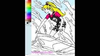 Barbie Games Barbie Coloring Pages Online screenshot 4