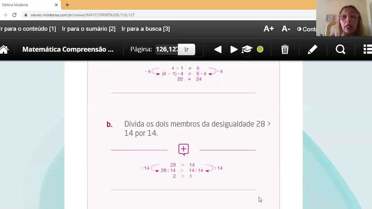Profª Mônica - Aula dia 30/04 - parte II Correção da tarefa de casa do livro páginas 126 e 127
