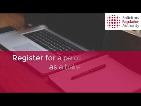 Registering a period of recognised training