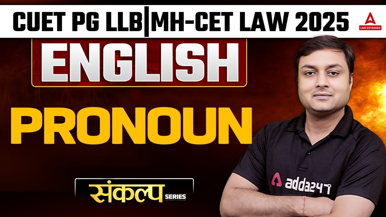 Pronoun For CUET PG LLB | MH-CET LAW 2025 | English class for cuet pg ...