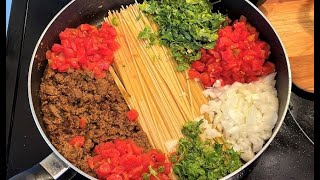 Taco Spaghetti One Pot Recipe Easy Quick 20 Min Dinner