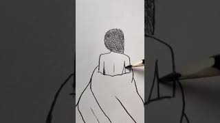 رسم فتاة حزينة بطريقة رائعة ❤️??