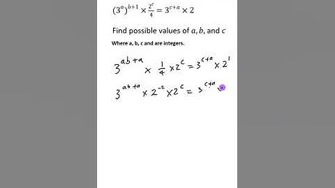 How to get a grade 9 IGCSE Maths hard indices question